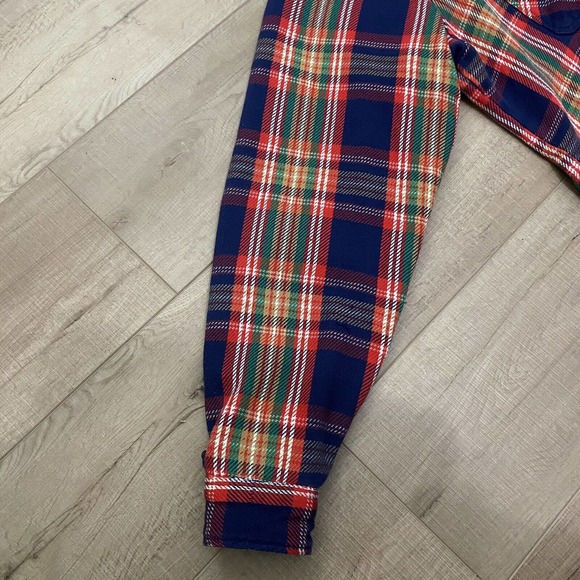 UNIQUE Vintage JCPenney Big Mac Captain America Flannel Shirt Mens L USA Made - Picture 10 of 14